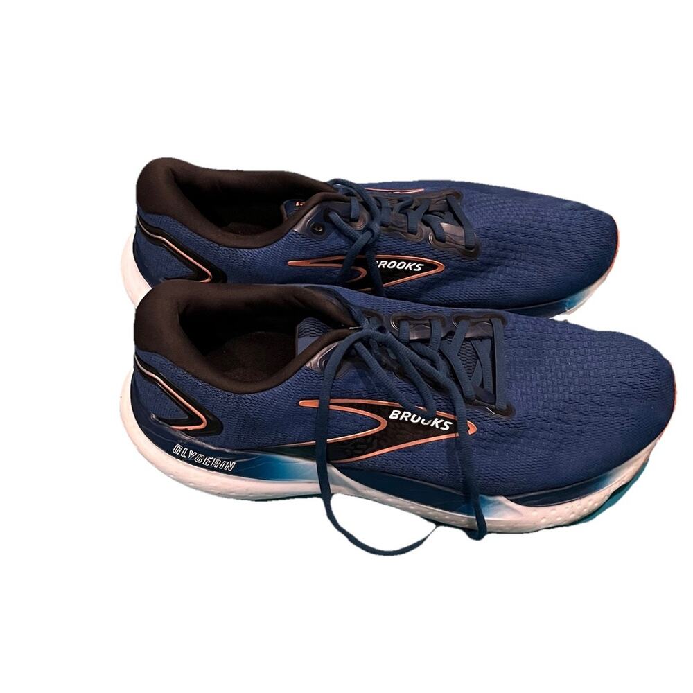 Brooks Blue Glycerin 21 Neutral Cushion Men's Athletic‎ Shoes Size 12 Wide